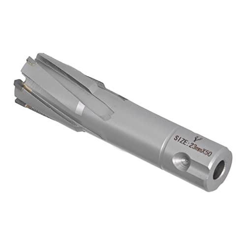 Qcwwy Metrische 50 -mm -Tiefe Ringes Cutter Carbid Stahlplatten Kernbohrer für Schnelle und Genaue Schnitte, Geeignet für Eisen und Nicht Eisen Metalle (23 mm) von Qcwwy