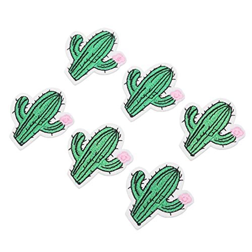 Qcwwy Niedliche Eisen auf Flecken Schöne Kaktusform DIY Patch 6pcs für Kleidungssäcke, Nähflecken Zum Abdeckungsbruch Flecken von Qcwwy