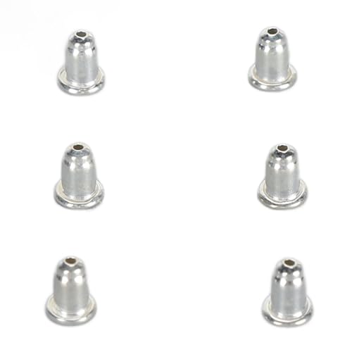 Qcwwy Ohrring-Verschlüsse aus 925er-Silber, 3 Paar, Sicher Verschließbare, Antiallergische Ersatz-Ohrring-Verschlüsse für Damen und Mädchen (Silver) von Qcwwy