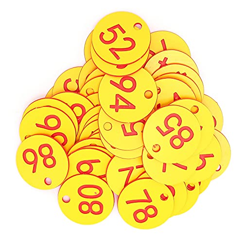 Qcwwy Runde Tags ID -Nummer Tags 50pcs, ABS -Kunststoff -Bienenstockmarkierungen mit Löchern für die Bienenzucht Vieh -ID -Identifikation Bezeichnungen Imkereizubehör Qcwwy Runde Tags ID -Nummer Tags 50pcs, ABS -Kunststoff -Bienenstockmarkierungen mit Löchern für die Bienenzucht Vieh -ID -Identifikation Bezeichnungen Imkereizubehör von Qcwwy