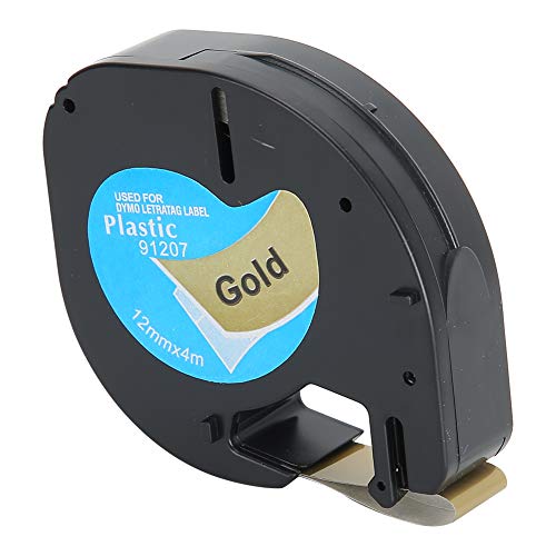 Qcwwy Schwarz auf Gold, 12 Mm X 4 M Etiketten Indexe Stempel Etikettenbänder Etikettenband Ersatzteile Farbband 12 Mm X 4 M Schwarz auf Gold für Letratag Etikettierer Qcwwy Schwarz auf Gold, 12 Mm X 4 M Etiketten Indexe Stempel Etikettenbänder Etikettenband Ersatzteile Farbband 12 Mm X 4 M Schwarz auf Gold für Letratag Etikettierer von Qcwwy