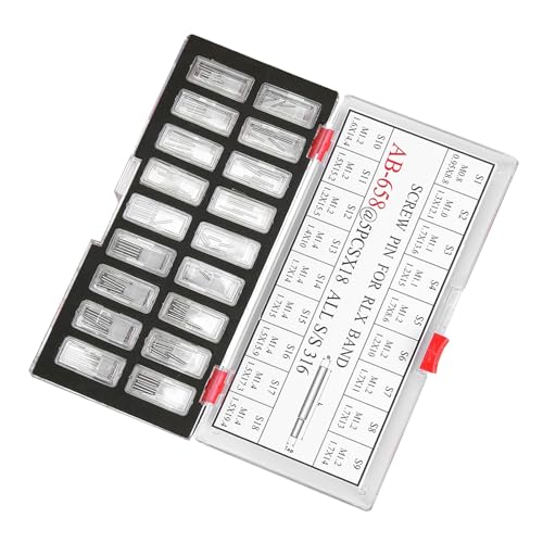 Qcwwy Uhrwerkzeuge Zubehör Set Edelstahl -Uhren -Armband Link Pins Reparieren von Ersatz Uhrzubehör, die mit den Meisten Uhrenbändern STAPS BAND BAND SCHRAUBEN SEHR SEHT VERFAHREN Qcwwy Uhrwerkzeuge Zubehör Set Edelstahl -Uhren -Armband Link Pins Reparieren von Ersatz Uhrzubehör, die mit den Meisten Uhrenbändern STAPS BAND BAND SCHRAUBEN SEHR SEHT VERFAHREN von Qcwwy