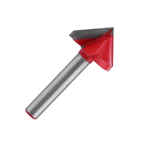Qcwwy V Groove Schneidwerkzeug Wolfram Carbid V Groove Router Bit Mehrfachwinkel CNC Router Bit Holzbearbeitungs -Schneidwerkzeug für Professionelle -Projekte Fräsenwerkzeuge Geeignet (6*22 mm*90) von Qcwwy