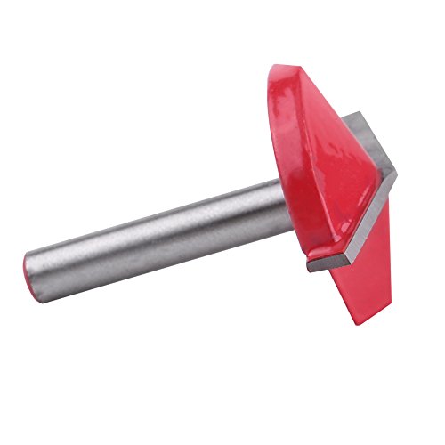 Qcwwy V Groove Schneidwerkzeug Wolfram Carbid V Groove Router Bit Mehrfachwinkel CNC Router Bit Holzbearbeitungs -Schneidwerkzeug für Professionelle -Projekte Fräsenwerkzeuge Geeignet (6*32 mm*150) von Qcwwy