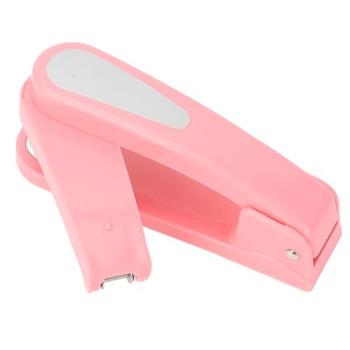 Schreibtischhefter, Desktop-Handhefter, Kompakter Hefter, Kompatibel mit 24/6 26/6 Heftklammern, 20 Blatt Kapazität, 360 Grad Drehbarer Hefter, Ergonomischer Griff für Büro, von Qcwwy
