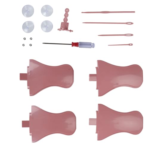 Qcwwy Strickmaschinen-Adapter-Set, Langlebiges Strickmaschinen-Zubehör, Erwachsene und Kinder, für die Meisten Szenen, Kunststoff/Edelstahl von Qcwwy