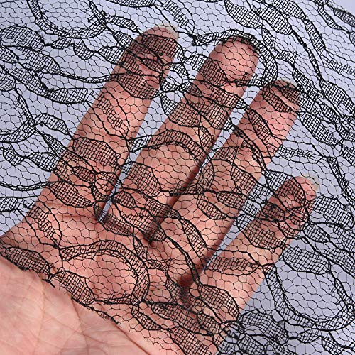 Weich Gestrickte Bastende Spitze Roll Haltbar Diy Bastaldekorationsstuhl Schme (BLACK) von Qcwwy