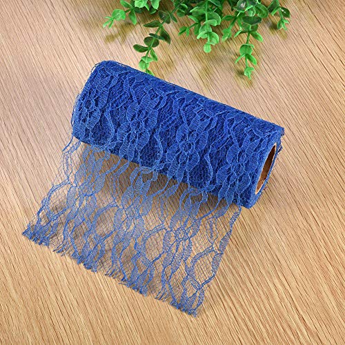 Weich Gestrickte Bastende Spitze Roll Haltbar Diy Bastaldekorationsstuhl Schme (BLUE) von Qcwwy