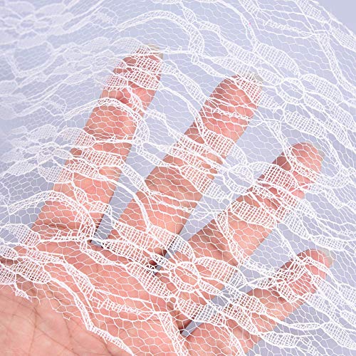 Weich Gestrickte Bastende Spitze Roll Haltbar Diy Bastaldekorationsstuhl Schme (WHITE) von Qcwwy