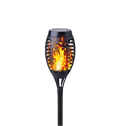 Qedertek Solarleuchten für Außen Garten - 12 LED Solarlampe für Außen mit Realistischer Flammeneffekt IP65 Wasserdicht Gartenfackeln Solar für Gärten, Weg, Hinterhöfe, Rasen Beleuchtung von Qedertek