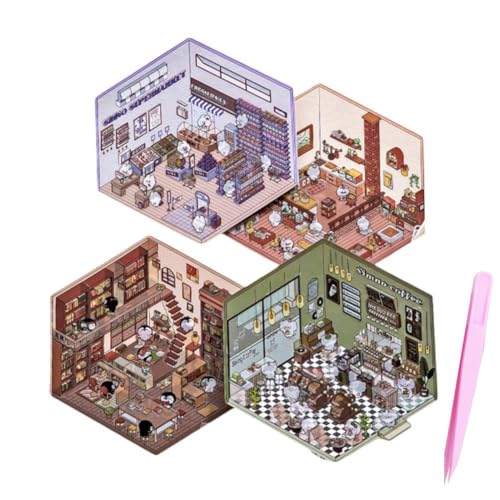 Qeortohers Visuelle Veränderung 2D zu 3D Kabinenaufkleber Miniatur Landschaftsbau Visuelle Aufkleber Aufkleber Material Einfügen Deco Y0W1 Stapeln Qeortohers Visuelle Veränderung 2D zu 3D Kabinenaufkleber Miniatur Landschaftsbau Visuelle Aufkleber Aufkleber Material Einfügen Deco Y0W1 Stapeln von Qeortohers
