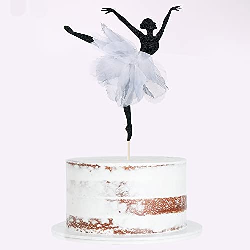 Qertesl Ballett-Kuchenaufsatz, Happy Birthday, Ballett-Mädchen, Kuchendekoration, Baby-Party, Geburtstagsparty-Dekorationen. Qertesl Ballett-Kuchenaufsatz, Happy Birthday, Ballett-Mädchen, Kuchendekoration, Baby-Party, Geburtstagsparty-Dekorationen. von Qertesl