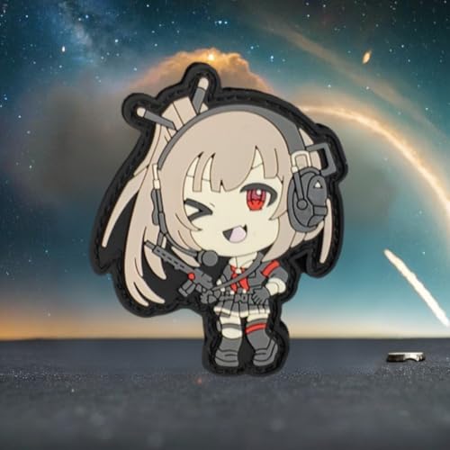 Anime Klett Patch,"Taktisches Mädchen"Patches Klett, PVC Taktisches Militärisches Patch-Abzeichen, DIY Kleidung Jacke Rucksack Hut Dekoration Klettpatches, Ausgestattet Mit Klettverschluss Anime Klett Patch,"Taktisches Mädchen"Patches Klett, PVC Taktisches Militärisches Patch-Abzeichen, DIY Kleidung Jacke Rucksack Hut Dekoration Klettpatches, Ausgestattet Mit Klettverschluss von Qeuufieu