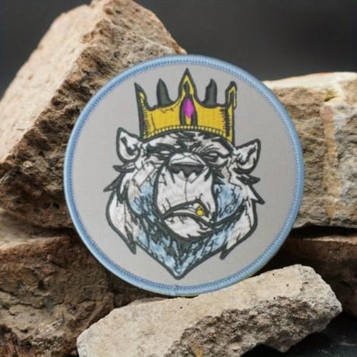 Klett Patch,"Bärenkönig" Patches Klett,Taktisches Militärisches Patch-Abzeichen, DIY Kleidung Jacke Rucksack Hut Dekoration Klettpatches, Ausgestattet Mit Klettverschluss Klett Patch,"Bärenkönig" Patches Klett,Taktisches Militärisches Patch-Abzeichen, DIY Kleidung Jacke Rucksack Hut Dekoration Klettpatches, Ausgestattet Mit Klettverschluss von Qeuufieu
