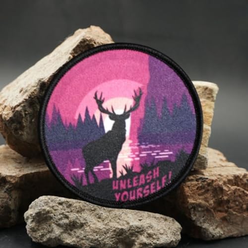 Klett Patch,"Elch" Patches Klett, Taktisches Militärisches Patch-Abzeichen, DIY Kleidung Jacke Rucksack Hut Dekoration Klettpatches, Ausgestattet Mit Klettverschluss Klett Patch,"Elch" Patches Klett, Taktisches Militärisches Patch-Abzeichen, DIY Kleidung Jacke Rucksack Hut Dekoration Klettpatches, Ausgestattet Mit Klettverschluss von Qeuufieu