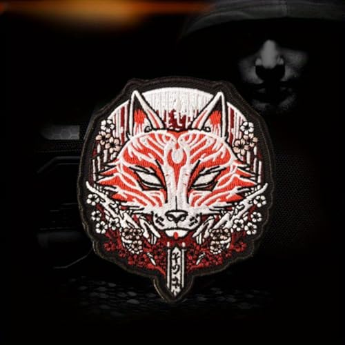 Klett Patch, "Fuchs"Patches Klett, Taktisches Stickerei Militärisches Patch-Abzeichen, DIY Kleidung Jacke Rucksack Hut Dekoration Klettpatches, Ausgestattet Mit Klettverschluss von Qeuufieu