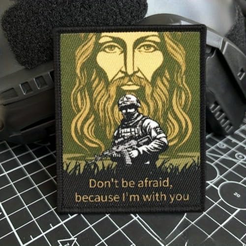 Klett Patch,"Hab keine Angst" Patches Klett, Taktisches Militärisches Patch-Abzeichen, DIY Kleidung Jacke Rucksack Hut Dekoration Klettpatches, Ausgestattet Mit Klettverschluss Klett Patch,"Hab keine Angst" Patches Klett, Taktisches Militärisches Patch-Abzeichen, DIY Kleidung Jacke Rucksack Hut Dekoration Klettpatches, Ausgestattet Mit Klettverschluss von Qeuufieu