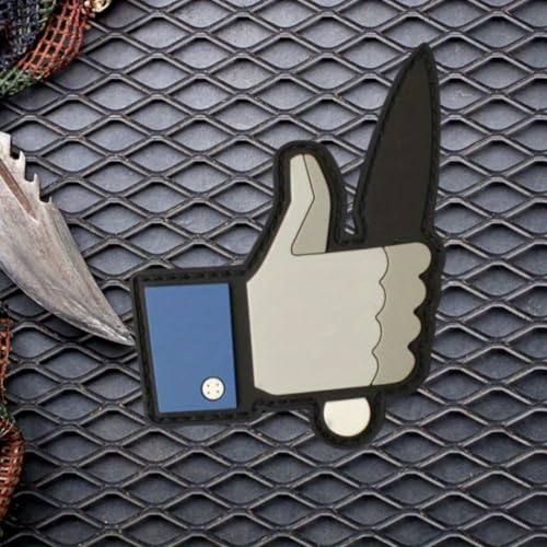 Klett Patch, PVC Patches Klett, Lustig Taktisches Patch-Abzeichen, DIY Kleidung Jacke Rucksack Hut Dekoration Klettpatches, Ausgestattet Mit Klettverschluss von Qeuufieu