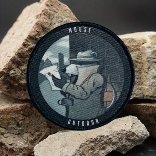 Klett Patch, "Rattenspion" Patches Klett, Taktisches Militärisches Patch-Abzeichen, DIY Kleidung Jacke Rucksack Hut Dekoration Klettpatches, Ausgestattet Mit Klettverschluss von Qeuufieu