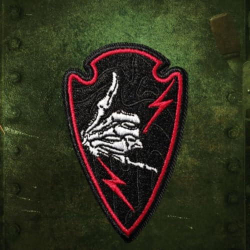 Klett Patch, Schädelfinger Patches Klett, Taktisches Militärisches Patch-Abzeichen, DIY Kleidung Jacke Rucksack Hut Dekoration Klettpatches, Ausgestattet Mit Klettverschluss von Qeuufieu