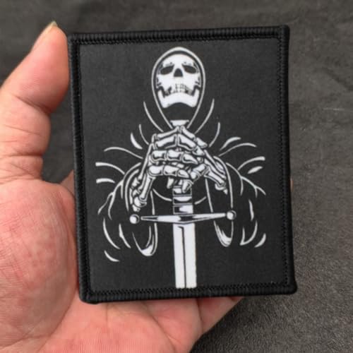 Klett Patch,"Skelett"Patches Klett, Taktisches Militärisches Patch-Abzeichen, DIY Kleidung Jacke Rucksack Hut Dekoration Klettpatches, Ausgestattet Mit Klettverschluss Klett Patch,"Skelett"Patches Klett, Taktisches Militärisches Patch-Abzeichen, DIY Kleidung Jacke Rucksack Hut Dekoration Klettpatches, Ausgestattet Mit Klettverschluss von Qeuufieu