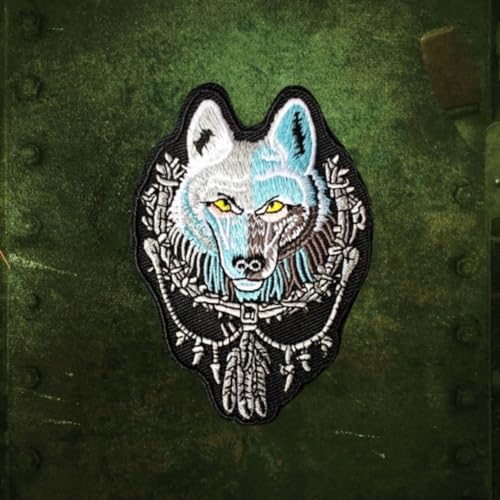 Klett Patch,"Wolf" Patches Klett, Stickerei Taktisches Militärisches Patch-Abzeichen, DIY Kleidung Jacke Rucksack Hut Dekoration Klettpatches, Ausgestattet Mit Klettverschluss Klett Patch,"Wolf" Patches Klett, Stickerei Taktisches Militärisches Patch-Abzeichen, DIY Kleidung Jacke Rucksack Hut Dekoration Klettpatches, Ausgestattet Mit Klettverschluss von Qeuufieu