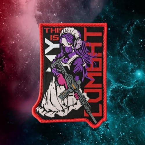 Klett Patch,Anime Taktisches Mädchen Patches Klett, Militärisches Patch-Abzeichen, DIY Kleidung Jacke Rucksack Hut Dekoration Klettpatches, Ausgestattet Mit Klettverschluss von Qeuufieu