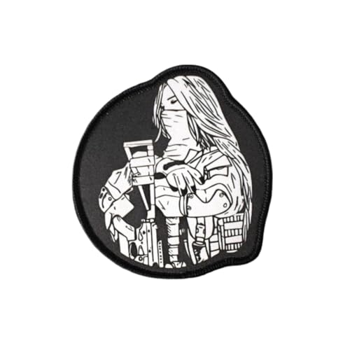 Klett Patch,Besondere Soldatin Patches Klett, Taktisches Militärisches Patch-Abzeichen, DIY Kleidung Jacke Rucksack Hut Dekoration Klettpatches, Ausgestattet Mit Klettverschluss von Qeuufieu