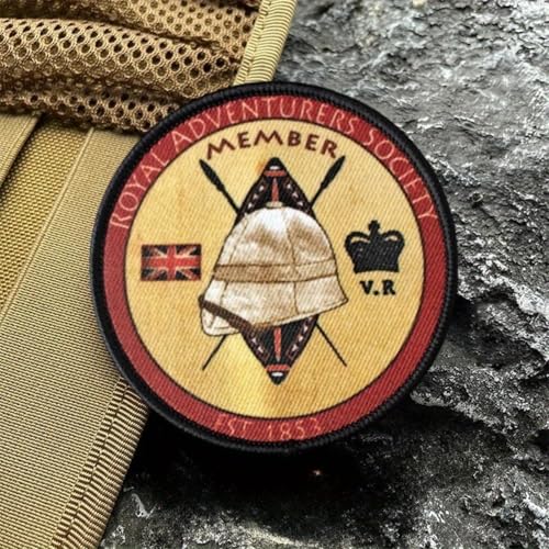 Klett Patch,Königliche Gesellschaft der Abenteurer Patches Klett, Taktisches Militärisches Patch-Abzeichen, DIY Kleidung Jacke Rucksack Hut Dekoration Klettpatches, Ausgestattet Mit Klettverschluss Klett Patch,Königliche Gesellschaft der Abenteurer Patches Klett, Taktisches Militärisches Patch-Abzeichen, DIY Kleidung Jacke Rucksack Hut Dekoration Klettpatches, Ausgestattet Mit Klettverschluss von Qeuufieu