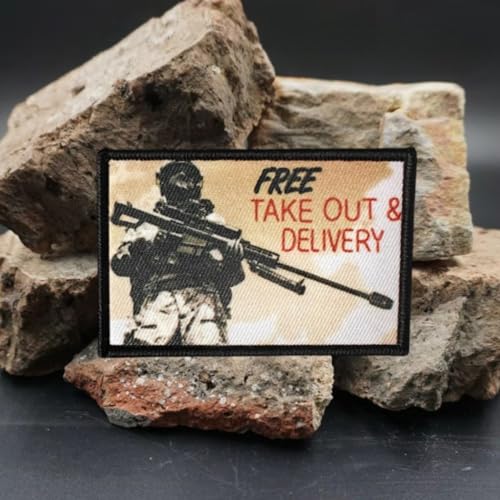 Klett Patch,Patches Klett, Taktisches stickerei Militärisches Patch-Abzeichen, DIY Kleidung Jacke Rucksack Hut Dekoration Klettpatches, Ausgestattet Mit Klettverschluss von Qeuufieu