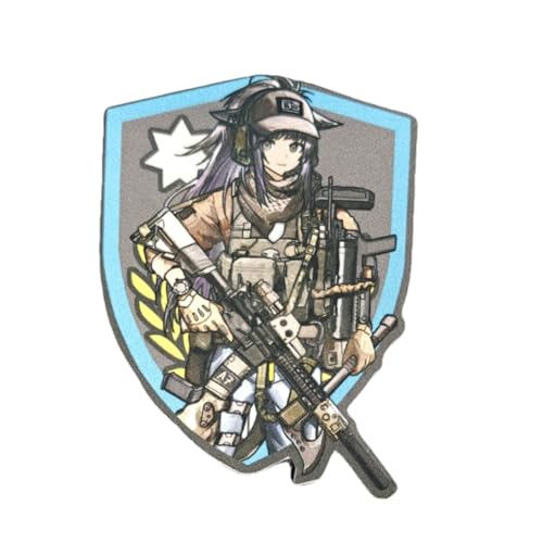 Qeuufieu Klett Patch, Anime Taktischer Patch, Taktisches Mädchen Militärisches Moral Abzeichen, DIY kleidung Jacke Uniform Hut Dekoration Qeuufieu Klett Patch, Anime Taktischer Patch, Taktisches Mädchen Militärisches Moral Abzeichen, DIY kleidung Jacke Uniform Hut Dekoration von Qeuufieu