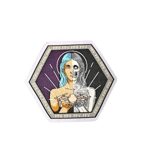 Qeuufieu Klett Patch, Richter Hölle Patches Klett, Taktisches Militärisches Patch-Abzeichen, DIY Kleidung Jacke Rucksack Hut Dekoration Klettpatches, Ausgestattet Mit Klettverschluss von Qeuufieu