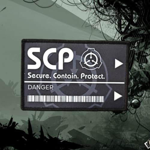 Qeuufieu Klett Patch, SCP-Stiftung Patches Klett, SCP Taktisches Militärisches Patch-Abzeichen, DIY Kleidung Jacke Rucksack Hut Dekoration Klettpatches, Ausgestattet Mit Klettverschluss von Qeuufieu