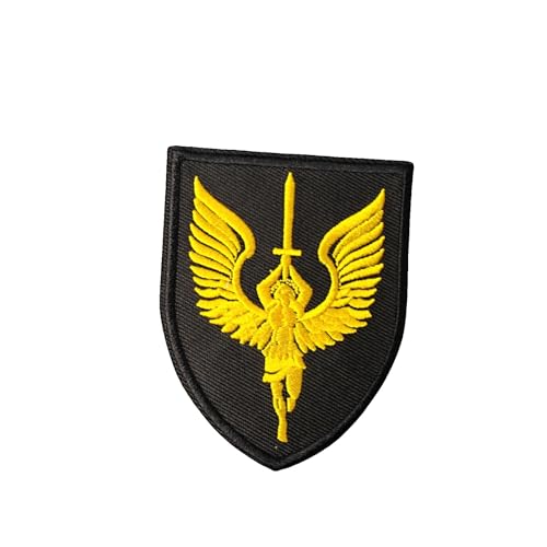 Qeuufieu Klett Patch,Engel Stickerei Patches Klett, Taktisches Militärisches Patch-Abzeichen, DIY Jacke Rucksack Hut Dekoration Klettpatches, Ausgestattet Mit Klettverschluss von Qeuufieu