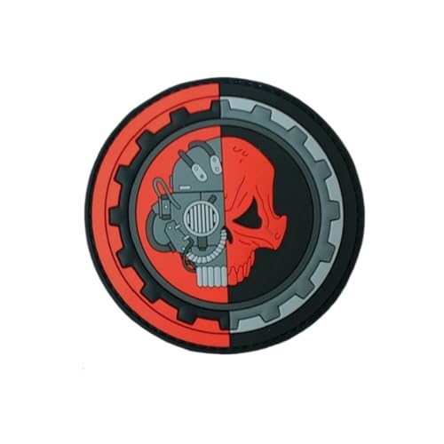 Qeuufieu Patch Klett, PVC Taktischer Patch, Mechanisches Skelett Moral Abzeichen, 3D Wasserdichtes Abzeichen, DIY Kleidung Jacke Rucksack Hut Dekoration Qeuufieu Patch Klett, PVC Taktischer Patch, Mechanisches Skelett Moral Abzeichen, 3D Wasserdichtes Abzeichen, DIY Kleidung Jacke Rucksack Hut Dekoration von Qeuufieu