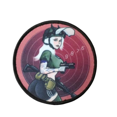 Qeuufieu Patch Klettverschluss, Anime Taktischer Patch, Taktisches Training Weibliche Soldaten Militärisches Moral Abzeichen, DIY Kleidung Jacke Hut Rucksack Dekoration Qeuufieu Patch Klettverschluss, Anime Taktischer Patch, Taktisches Training Weibliche Soldaten Militärisches Moral Abzeichen, DIY Kleidung Jacke Hut Rucksack Dekoration von Qeuufieu