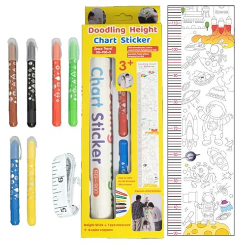 Qfdiwr Größenmessband | Bemalbares Höhenmaß,Kinderzimmer Spielzimmer Wandsticker Qfdiwr Größenmessband | Bemalbares Höhenmaß,Kinderzimmer Spielzimmer Wandsticker von Qfdiwr