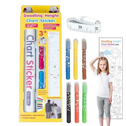 Qfdiwr Größenmessband - Kritzel-Höhenaufkleber - Mehrfunktional Interaktiv Abwischbar Wand-Höhenmessaufkleber für Babyzimmer Kinderzimmer Schlafzimmer Klassenzimmer Spielzimmer Qfdiwr Größenmessband - Kritzel-Höhenaufkleber - Mehrfunktional Interaktiv Abwischbar Wand-Höhenmessaufkleber für Babyzimmer Kinderzimmer Schlafzimmer Klassenzimmer Spielzimmer von Qfdiwr