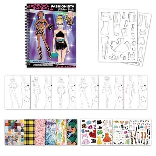 Qfdiwr Klebe-Sets Zum Verkleiden - Kreatives Sticker Anzieh Aktivitätsbuch Für Kinder,Pädagogisches Lernspielzeug Zur Förderung Feinmotorik Für Kinder von Qfdiwr