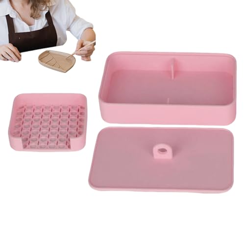 Qfdiwr Klopfbox aus Maisstärke für Ton, Modellierwerkzeuge, Ton-Etui, für Anfänger und Erwachsene – Zubehör zur Herstellung von Ohrringen von Qfdiwr
