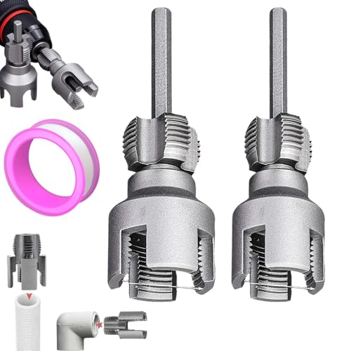 Qfdiwr PVC Rohrgewindeschneider-Set,12.9x3.5x13.3cm Rohrgewindeschneidwerkzeug,interner Externer Rohreinfädler,Für Wasserrohre Gartenbewässerung Heimwerkerbedarf Metallbearbeitung Qfdiwr PVC Rohrgewindeschneider-Set,12.9x3.5x13.3cm Rohrgewindeschneidwerkzeug,interner Externer Rohreinfädler,Für Wasserrohre Gartenbewässerung Heimwerkerbedarf Metallbearbeitung von Qfdiwr