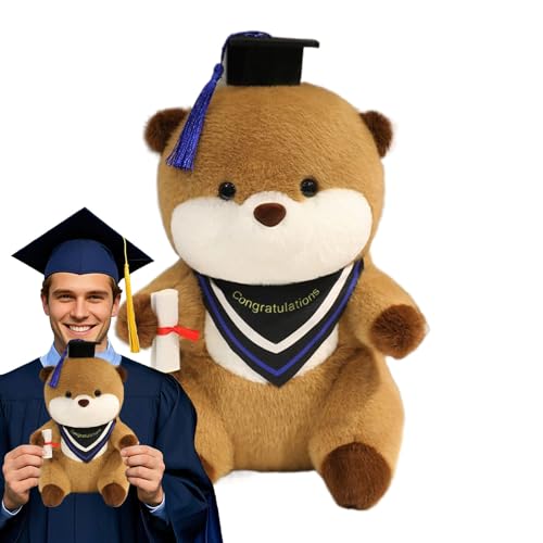 Qfdiwr Plüschgefüllte Tiere, Stofftiere für Kinder - Sammlerstücke weiche Ornament | Graduation Plüsch Tierpuppe mit und Diplom für Zimmerdekoration Geburtstag Valentinstag Weihnachtsfeier Qfdiwr Plüschgefüllte Tiere, Stofftiere für Kinder - Sammlerstücke weiche Ornament | Graduation Plüsch Tierpuppe mit und Diplom für Zimmerdekoration Geburtstag Valentinstag Weihnachtsfeier von Qfdiwr
