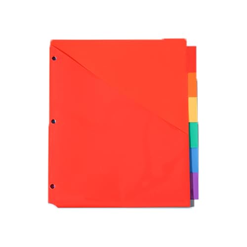 Qfdiwr Registerkarten der Seitenteiler, Indexteiler | Buntes 3 Ring Binder eineinsatzbare Trenner - Dicker Index Organizer Dividierende Abschnittstaschen für Schulunterricht Arbeitsplatz Qfdiwr Registerkarten der Seitenteiler, Indexteiler | Buntes 3 Ring Binder eineinsatzbare Trenner - Dicker Index Organizer Dividierende Abschnittstaschen für Schulunterricht Arbeitsplatz von Qfdiwr