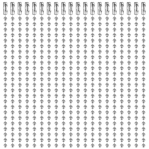 100 Stück 10,2 cm Perlenketten, Verbindungsverschluss, Metall-Schlüsselanhänger, verstellbar, Antik-Metallperlen, Stahlkette, Kugelkette, Schlüsselanhänger, Anhänger, Perlen, Schlüsselanhänger für von QfwdfcTrenz