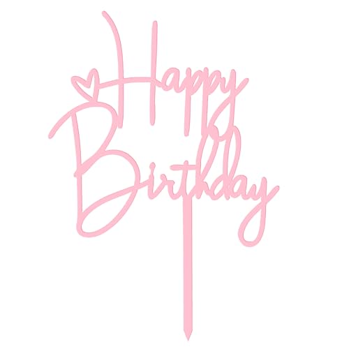 2 Stück Happy Birthday Cake Topper Pink Happy Birthday Kuchen Dekorationen Geburtstag Dekorationen Geburtstag Kuchen Zubehör für Feiern Jubiläum Party 2 Stück Happy Birthday Cake Topper Pink Happy Birthday Kuchen Dekorationen Geburtstag Dekorationen Geburtstag Kuchen Zubehör für Feiern Jubiläum Party von QfwdfcTrenz