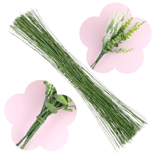 200Pcs Floral Wire 26 Gauge Crafts Bendable Green Florist Flower Stems Floral Wire for Crafts DIY Bouquet Flower Arrangement Supplies Wreath Making 14 Inch 200Pcs Floral Wire 26 Gauge Crafts Bendable Green Florist Flower Stems Floral Wire for Crafts DIY Bouquet Flower Arrangement Supplies Wreath Making 14 Inch von QfwdfcTrenz