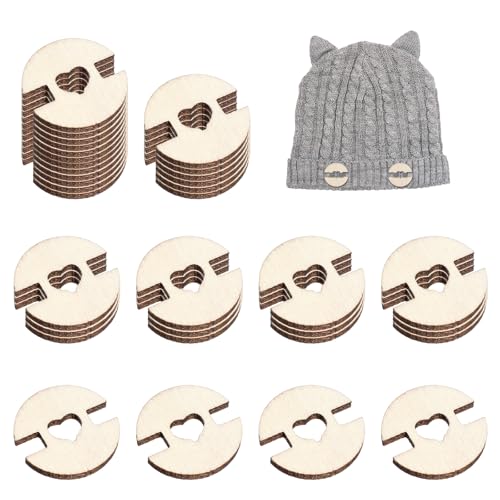 50 Stück Pompon-Knöpfe für Hüte, abnehmbare Holzknöpfe in Herzform für Hüte, Kunstfell-Pom-Verschluss, Halter, Nähen, Bekleidungszubehör für Beanies, Stricken, Häkeln 50 Stück Pompon-Knöpfe für Hüte, abnehmbare Holzknöpfe in Herzform für Hüte, Kunstfell-Pom-Verschluss, Halter, Nähen, Bekleidungszubehör für Beanies, Stricken, Häkeln von QfwdfcTrenz
