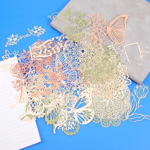 Dekoratives Spitzenpapier für Scrapbooking, Vintage, Ausschnitte, Spitzenpapier, Schmetterling, Blumenmuster, runde Aussparungen, Decoupage, strukturiertes Scrapbook-Papier für Bastelarbeiten Dekoratives Spitzenpapier für Scrapbooking, Vintage, Ausschnitte, Spitzenpapier, Schmetterling, Blumenmuster, runde Aussparungen, Decoupage, strukturiertes Scrapbook-Papier für Bastelarbeiten von QfwdfcTrenz