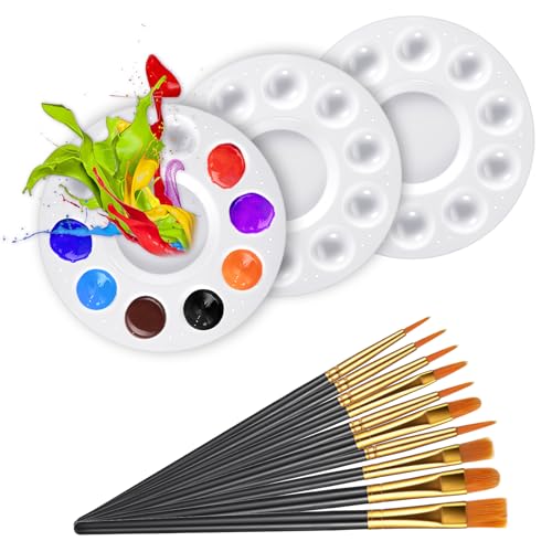 Mischpalette, 3 Stück Selbermachen Mischpalette Aquarell Kunststoff weiß Basics Künstler, Erwachsene Mischpalette, 3 Stück Selbermachen Mischpalette Aquarell Kunststoff weiß Basics Künstler, Erwachsene von QfwdfcTrenz