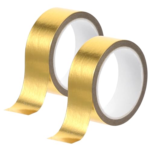 QfwdfcTrenz 4 Rollen Washi Tape Gold 15mm x 5m Metallic Klebeband Craft Dekorative Klebeband Selbstklebende Fliesennahtband Folienbasteln Geschenkverpackung Band für DIY Scrapbooking QfwdfcTrenz 4 Rollen Washi Tape Gold 15mm x 5m Metallic Klebeband Craft Dekorative Klebeband Selbstklebende Fliesennahtband Folienbasteln Geschenkverpackung Band für DIY Scrapbooking von QfwdfcTrenz
